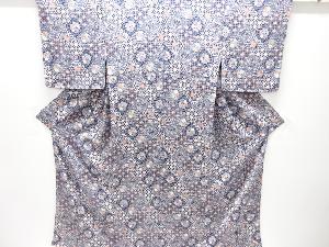 未使用品　花古典柄小紋着物